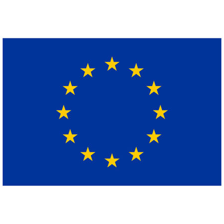 European Union flag isolated over white backgroundのイラスト素材