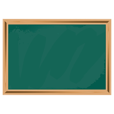Green chalkboard isolated over white square backgroundのイラスト素材