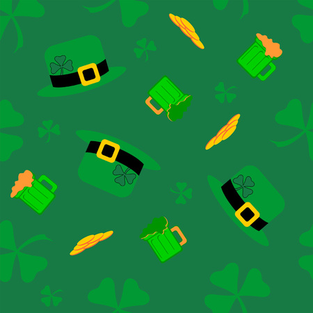 Saint Patricks Day colorful backgroundのイラスト素材