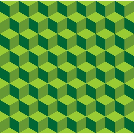Isometric pattern in three green color tonesのイラスト素材