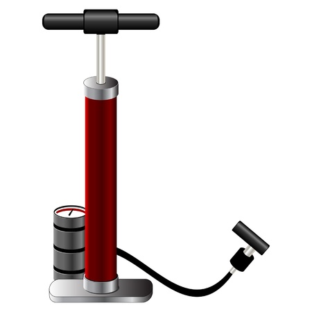 Air pump isolated over white backgroundのイラスト素材