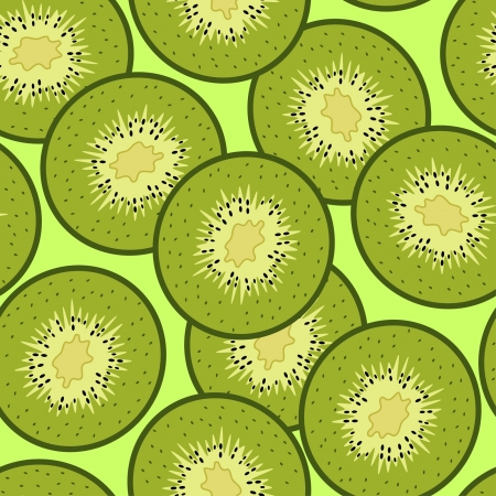 Kiwi slices square pattern backgroundのイラスト素材