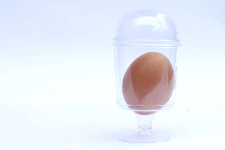 Egg in glassの写真素材