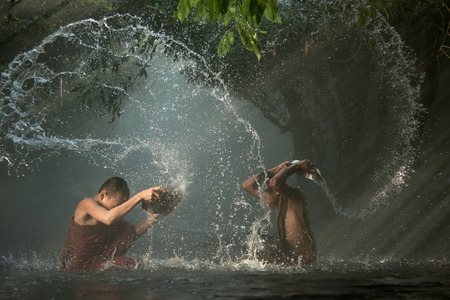The joy of a novice in Thailandの写真素材