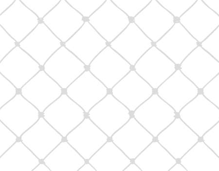 Entwined thread net pattern in gray color, isolated over white background.のイラスト素材