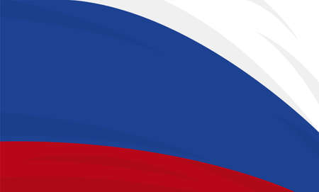 Tricolor stripes like Russian flag and its patriotic colors: white, blue and red.のイラスト素材