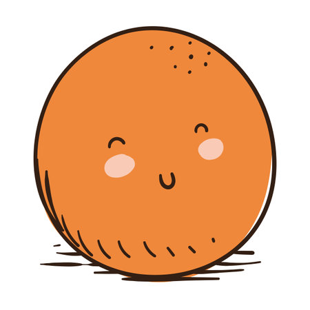 Delicious, half bitten and steamy fritter in cartoon style, isolated over white background.のイラスト素材