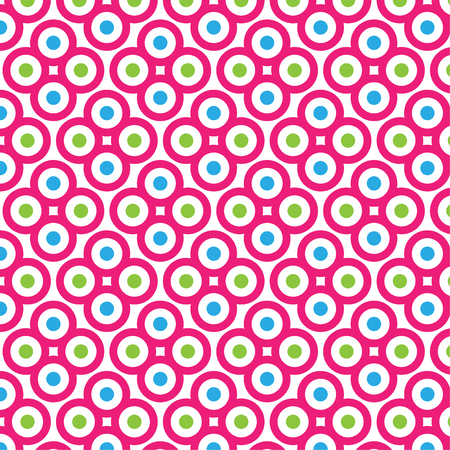 Abstract Circle Seamless Background Patternのイラスト素材