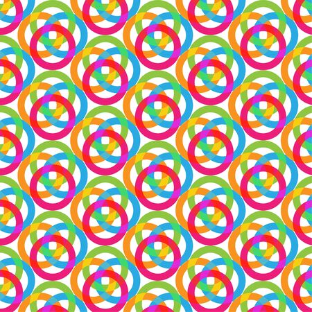Abstract Seamless Colorful Round Background Patternのイラスト素材