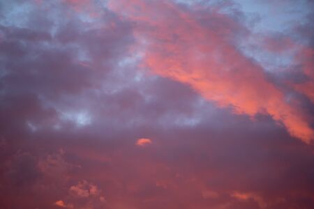 Abstract background of evening sky with clouds. 