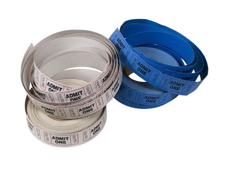 Roll of admission tickets that are sold for entry to an event の写真素材