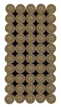 No Label Shiny 9mm bullet in a brass casing