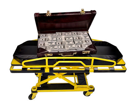 Medical Gurney for Transporting Patientsの写真素材