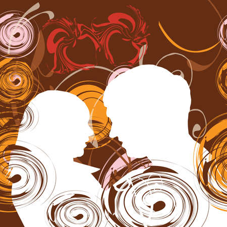 Card by the Valentine's day, illustrationのイラスト素材