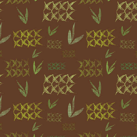 Original seamless background, illustrationのイラスト素材