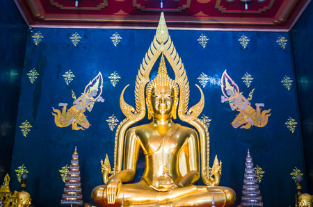buddha image at watthai Bodhi gaya ,Indiaのeditorial素材