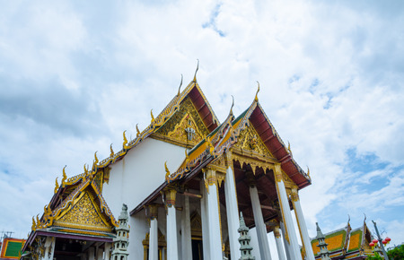 Sutat Temples with nice sky  in bangkok ,Thailandの写真素材