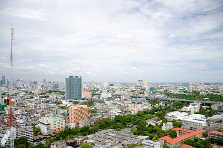 bangkok landmark city near Ratchathewi on 22 JULY 2014