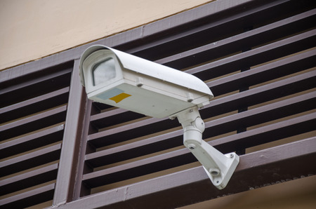 CCTV Camera set on building for security