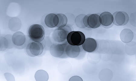 Defocused  blur bokeh black and white invert colorの写真素材