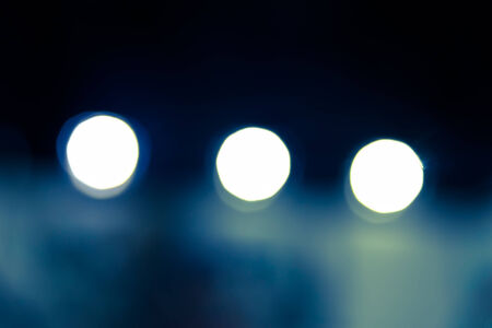 Abstract blur bokeh of glowing light as city lifestyleの写真素材
