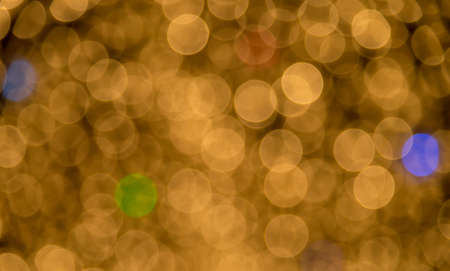 Yellow defocused blurred bokeh abstract background.NEF