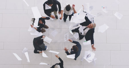 Our numbers just came back for the yearの写真素材