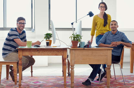 Designing is in our blood. Shot of a group of creative professionals working in an office.