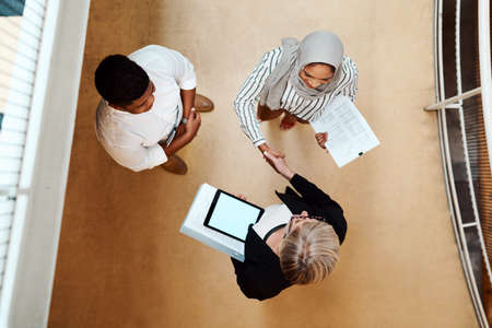 Getting together to form a new mergerの写真素材