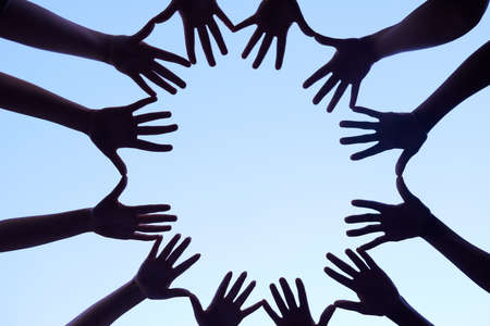 United. Cropped shot of a unified team.の写真素材