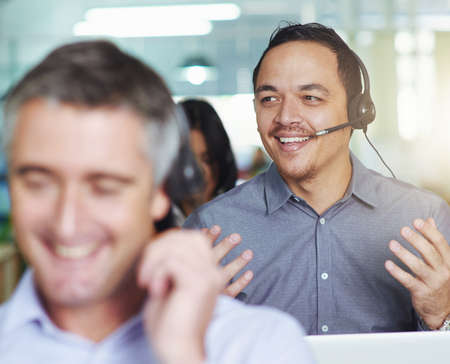 Ive got the solution. Cropped shot of people working in their office.