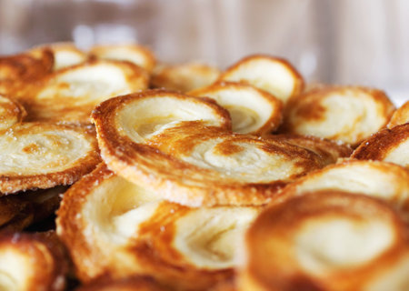 Fresh and tasty. Cropped shot of a tray of baked goods.