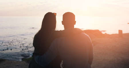 These are the moments that make their bond stronger. Rearview shot of an unrecognizable affectionate...