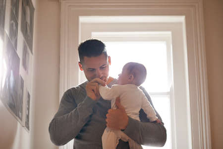 The purest kind of love is that between a father and his daughter. Shot of a young father holding...