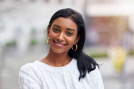 I hope you choose happiness today and every other day. Cropped shot of a beautiful young woman...