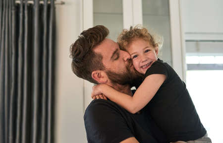 Our love is forever. Cropped shot of a father and daughter bonding together at home.