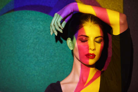 Dont let anyone dim you light just because it shines in their eyes. A beautiful model in the studio...