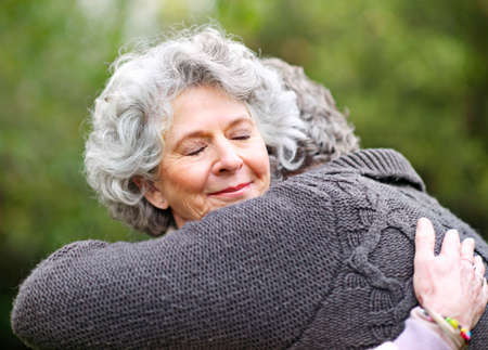 They treasure each other. Shot of a senior woman lovingly embracing her husband.