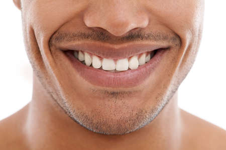 Hes got a great smile. Cropped shot of a man smiling.