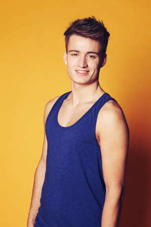 Casual is my style. Studio shot of young smiling man in casual clothes.