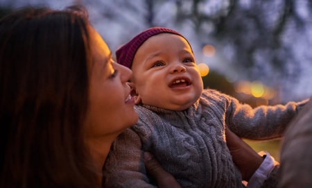 The little moments are the most heartwarming. Shot of a mother and a father bonding with their little son outdoors.の写真素材