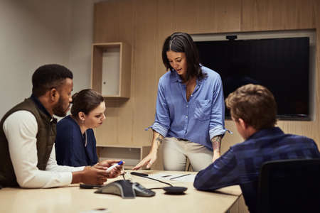 Where big ideas come to life. Shot of a businesswoman giving a presentation to her colleagues in an...