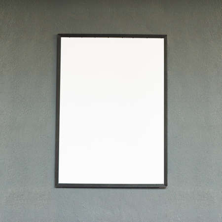 This will get you in business. Shot of a blank poster with space to add your own text.
