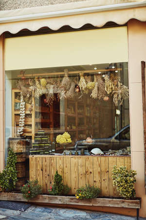 Pop in for something organic. Cropped shot of a traditional shop.