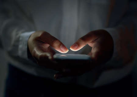 Fingers can talk too. Cropped shot of an unrecognizable woman using a cellphone.