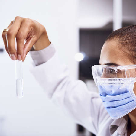 Advancing medical science. Shot of a young scientist working in a lab.