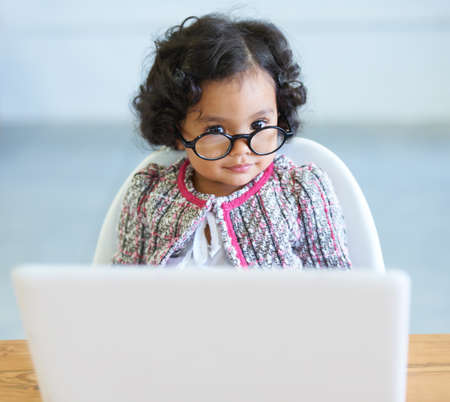 Learning as she grows. Shot of a cute little girl at home.