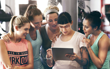 This app allows me to track my progressの写真素材