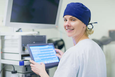 Lets save a life. Portrait of a confident young surgeon working in an operating room.