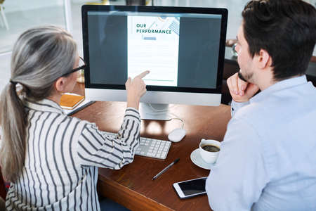 Taking a moment to review their business performance